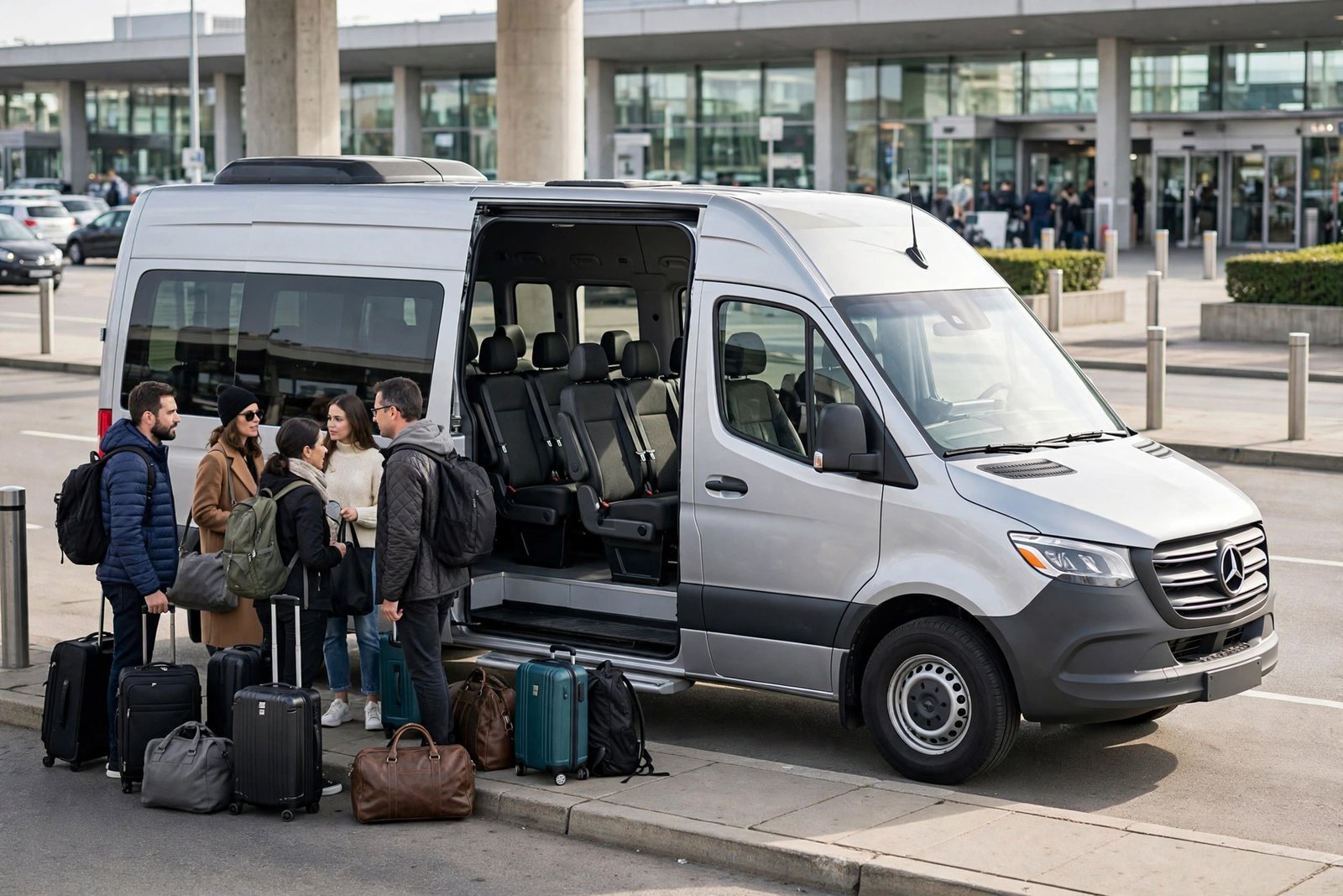 Sprinter van group transportation JFK